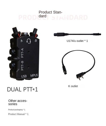 Talkie-walkie FMA MPU5 double canal fonction PTT + MPU5 modèle factice bricolage neuf - Photo 7/24