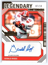 Gerald Riggs 2024 Contenders Legendary Contenders Gold SSP Auto! 7/10!