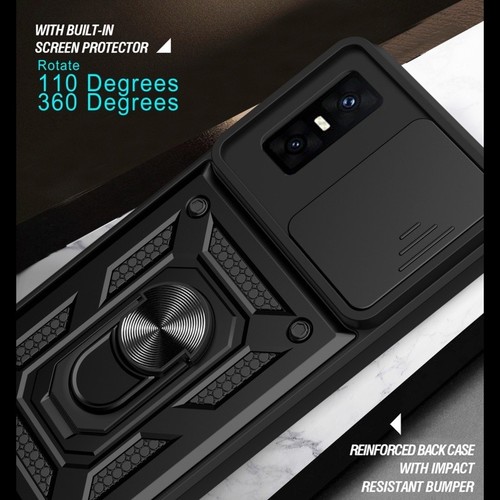 Funda protectora de cámara deslizable con soporte trasero blindado para Infinix GT 30 Pro 5G/X6873 - Imagen 9 de 24