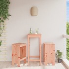 Natural Douglas Pine Bar Stools Set of 2, Solid Wood, 40x36x75cm Rustic Outdoor