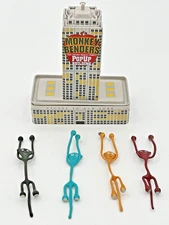 Monkey Benders PopUP Building Toy Figure Poseable Magnetic Figures RARE Retired