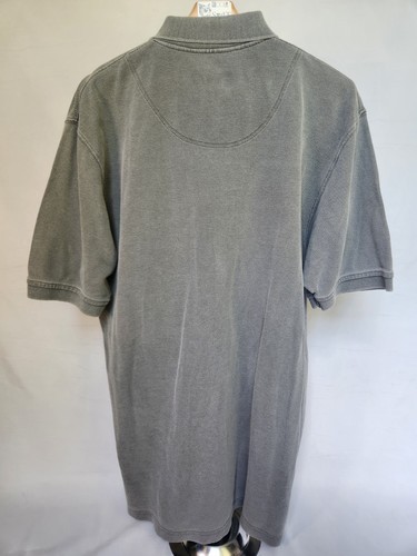 VINTAGE BIG DOGS Polo Shirt BIG & Tall Large Gray Camp Mens casual 90s EUC Logo - Picture 6 of 10