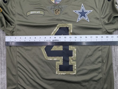 Nike Dallas Cowboys Dak Prescott Jersey Medium Salute to Service Military NFL - Picture 15 of 16