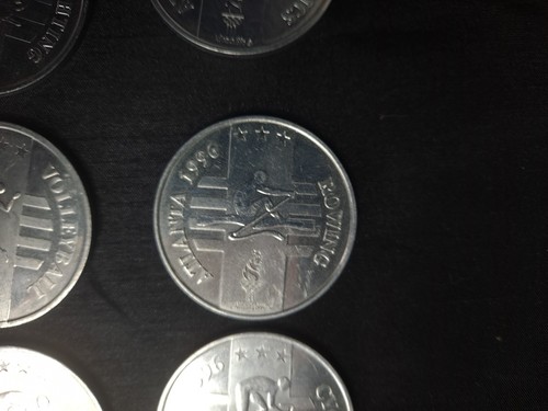 1996 Atlanta Olympic Games Silver Tone Commemorative medal Coin Token Lot Of 6 - Picture 5 of 7