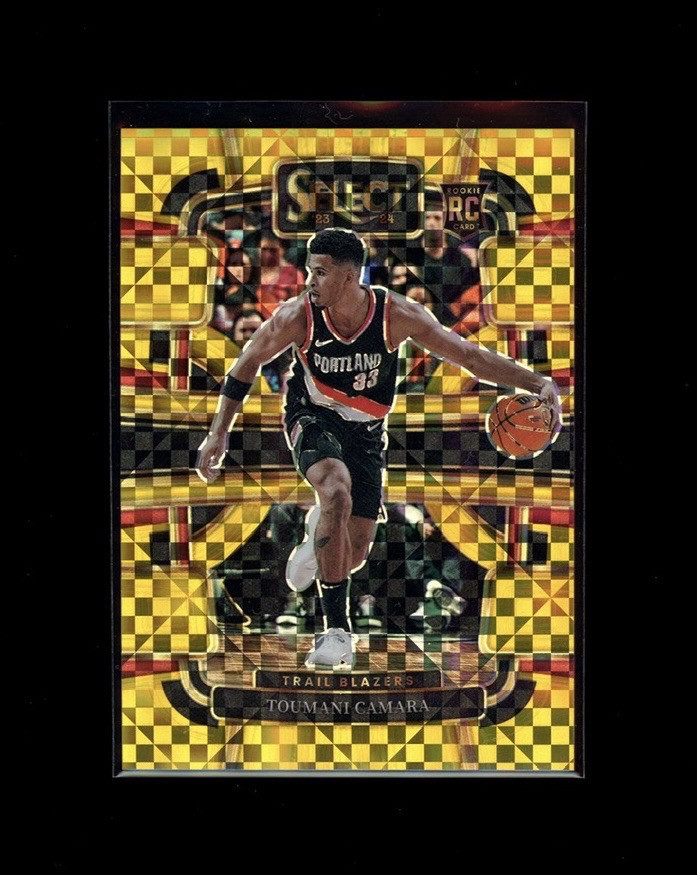 2023-24 Panini Select Toumani Camara Concourse Gold Checker Rookie 10/10