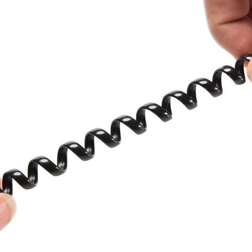Latest New Cable Telephone Handset Coiled Curly Extension Professional - Zdjęcie 5 z 9