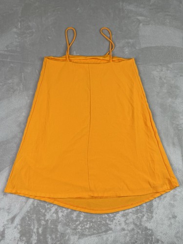 Zara Babydoll Slip Orange Dress Women’s Medium Strappy Short Loose Fit - Picture 8 of 10