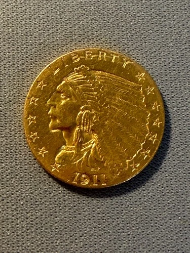 USA -  2-1/2 Dollars - Gold Indian Head - 1911