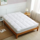 Mattress Topper Duck Feather 7cm 100% Cotton Box Stitched With Piped Edges