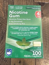Rite Aid Nicotine Gum Sealed Cool Mint 4mg 100 Pieces Sealed Exp: 12/2026