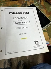 Miller Pro Forage Box Parts Book Model 5200