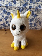 Ty Beanie Babies 7" Boos Pegasus The Unicorn used in decent condition
