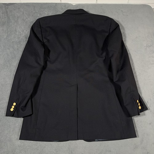 Blazer Brooks Brothers uomo 39 lungo blu navy Brooksease bottoni oro made USA foderato - Foto 19 di 20