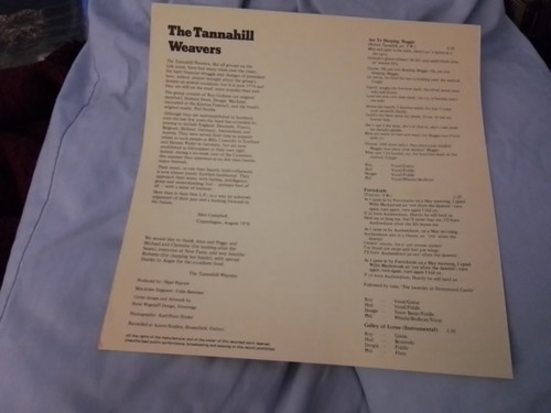 The Tannahill Weavers-Are Ye Sleeping Maggie-12" LP, Lyric Sht-PLR001-AB1 1976Ex - Picture 3 of 7