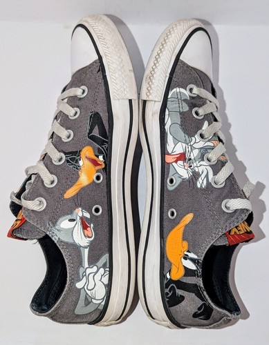 Converse Looney Tunes All Star Chucks Sneakers Shoes Sz W-9 M-7 Bugs Daffy Nice! - 第 13/24 張圖片