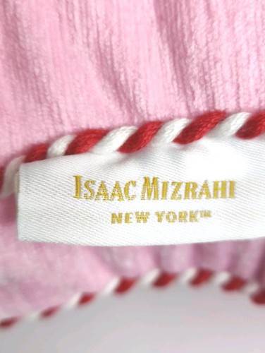 ISAAC MIZRAHI Vintage Style Cowboy Santa Pink Christmas Decorative Pillow 19” - Picture 5 of 5