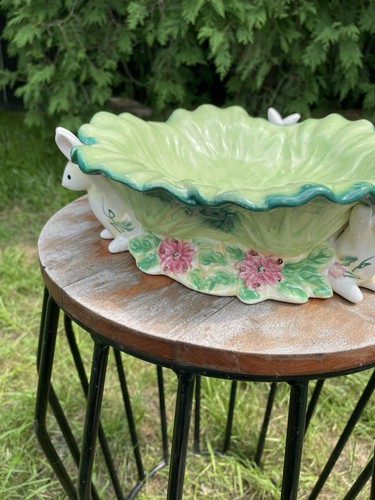 Ceramic Serving Dish With Rabbits - Picture 5 of 17