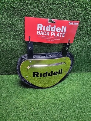 Riddell Football Back Plate Gold Universal Fit Protective Gear New