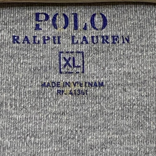 Polo Ralph Lauren XL Trainingsjacke Full Zip grau blauer Besatz sportlich - Bild 4 von 6