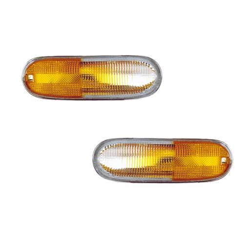 Front Side Marker Lights Reflectors Pair Set for 98-05 Volkswagen Beetle