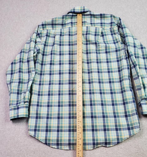 Camisa Pendleton Para Hombre Mediana Verde Azul Sir Pendleton Lana A Cuadros Abotonada - Imagen 12 de 14