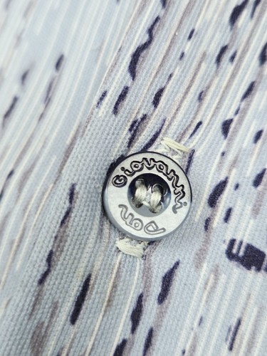 VINTAGE 70er MR. JAN Disco Hemd Herren Medium BLUMEN Kunst Bambus Blau Polyester - Bild 3 von 16