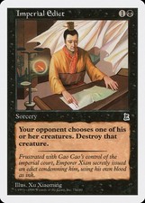 Imperial Edict Portal Three Kingdoms HEAVILY PLD Black Common MTG CARD ABUGames