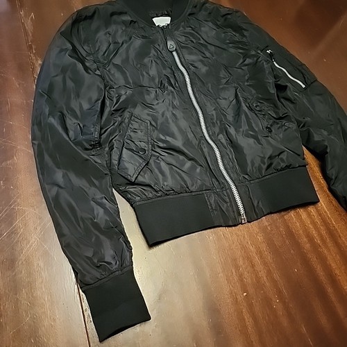 Alpha L-2N Blood Chit Lightweight Reversible Flight Black Jacket (USAF) Men's XS - Picture 4 of 12