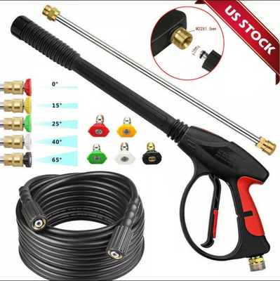 #ad 4000PSI High Pressure Car Power Washer Gun Spray Wand Lance Nozzle Hose Kit $15.99
