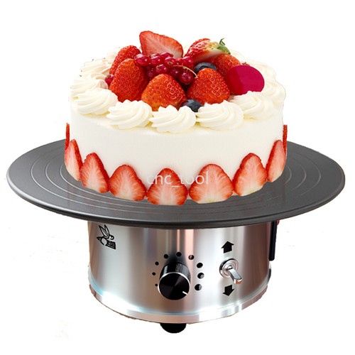 12 Inch Electric Cake Turntable Aluminum Alloy Cake Decorating Cream Spreading - Picture 2 of 10