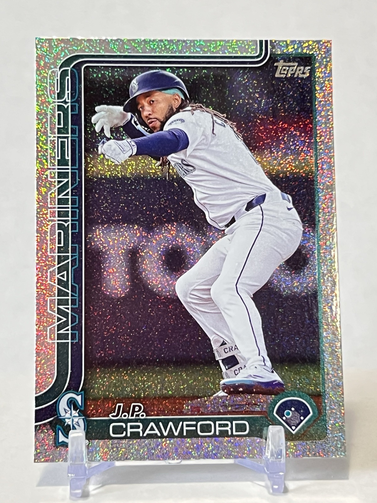 J.P. Crawford SandGlitter 2025 Topps Series 1 #298 Seattle Mariners