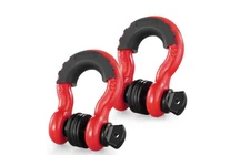 VEVOR 2-Pack 3/4" D-Ring Shackles, 28.5T Break Strength, Heavy-Duty Off-Road Tow