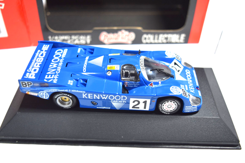 Quartzo 1/43 Porsche 956 Long Tail Kenwood #21 LeMans 1983 Mario Andretti SIGNED - Picture 5 of 6