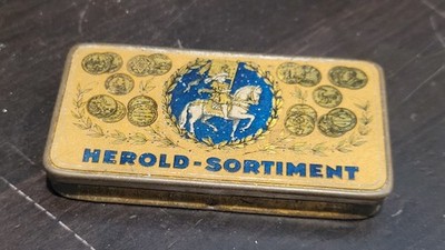 Vintage Gramophone phonograph Talking Machine needle tin Herold