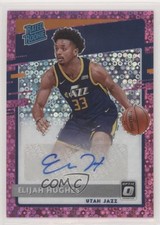 2020 Donruss Optic Fast Break Pink Prizm Signatures 14/20 Elijah Hughes Auto 4f5
