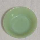 Vintage Fire King Jadeite Jane Ray Green Ribbed Fruit Dessert Bowl 4 3/4”