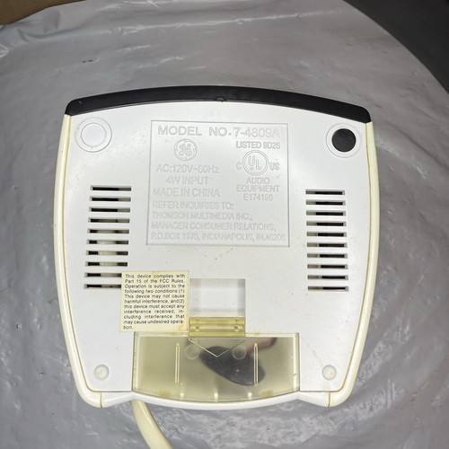 GE Clock Radio AM/FM Nature Sound Machine Model 7-4809A Vtg. Tested Works Great - Picture 6 of 7