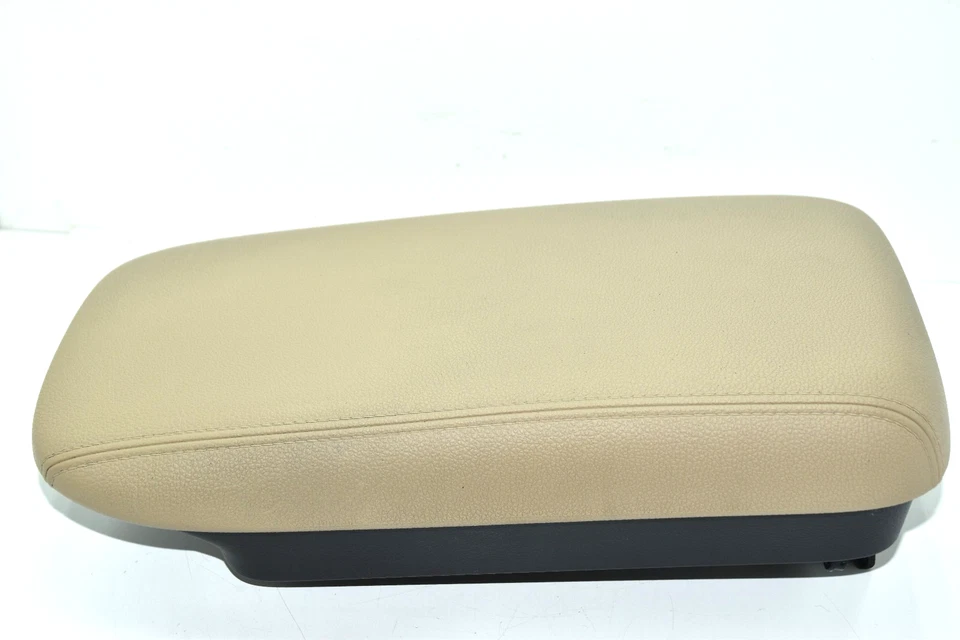 💎 Mitsubishi Outlander 2014-2018 consola central cuero beige reposabrazos tapa OEM Foto 3 de 4