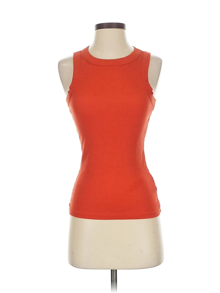 Camiseta sin mangas naranja Madewell XXS para mujer