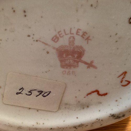 OTT & BREWER O & B American Belleek Hand-Decorated Embossed 8” Pitcher Antique - Picture 18 of 23