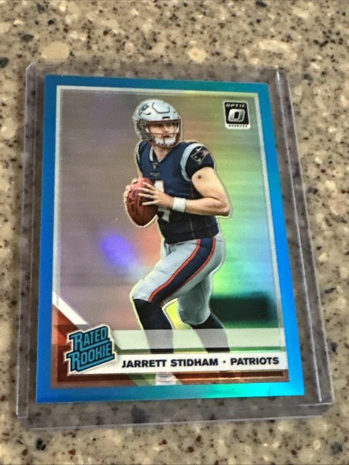 Jarrett Stidham 2019 Donruss Optic #157 Aqua Rated Rookie 179/299 NE Patriots - Image 2 of 4