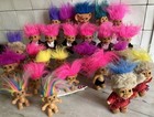 Lot 25 Vintage Trolls Big & Small Outfits Daniel Boone Tuxedo Surfboards Russ +