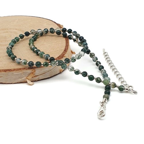 Necklace Beaded Gemstone Natural Crystal 16-in Collar Chakra Adjustable Handmade - Picture 168 of 459