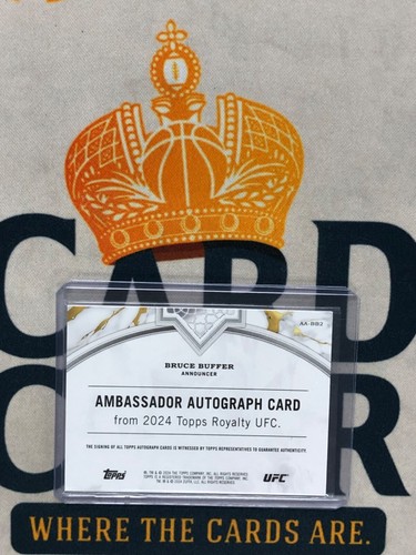 2024 Topps Royalty UFC BRUCE BUFFER AMBASSADOR AUTO /99 RP - Picture 2 of 2