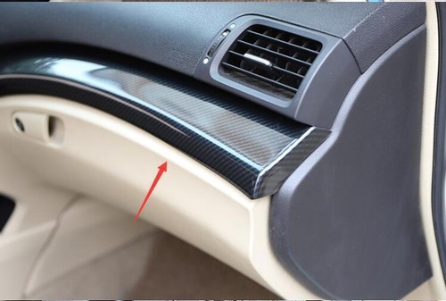 For Acura TSX 2009-2014 Carbon Fiber Console Center Dashboard Cover Trim Decor - Picture 6 of 9