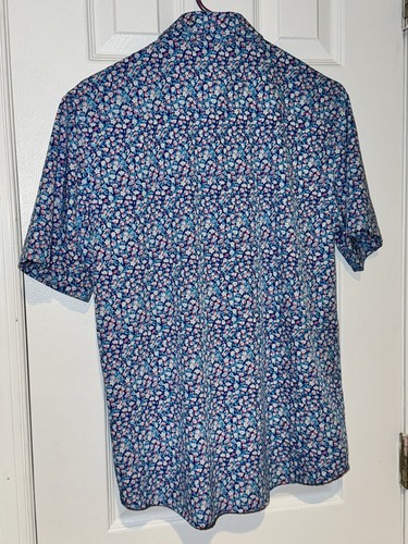 IZOD Flower Shirt Sleeves Shirt 18-20 XL - Picture 8 of 11