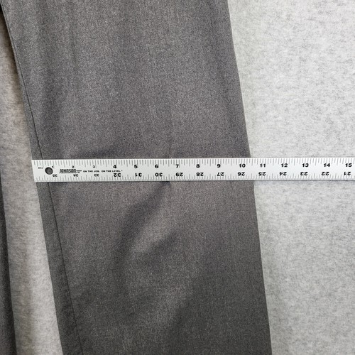 Piazza Sempione Pants Women's S/M Grey Soft Virgin Wool Flared Wide Leg Slacks - Picture 8 of 13