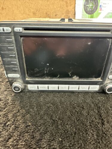 VOLKSWAGEN GOLF PASSAT 1K0035198C 7612002071 SAT NAV NAVIGATION STEREO HEAD UNIT - Picture 4 of 11
