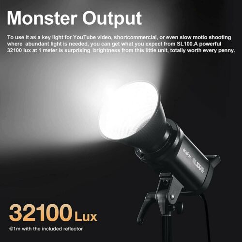 Godox SL100Bi Bi-Color LED Video Light 2800-6500K for Photography Studio Youtube - Picture 3 of 9