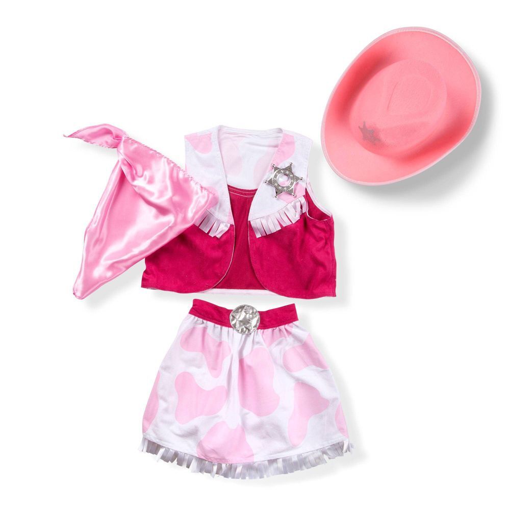 Комплект костюмов для ролевых игр Melissa & Doug Cowgirl (5шт) - Юбка, шляпа,